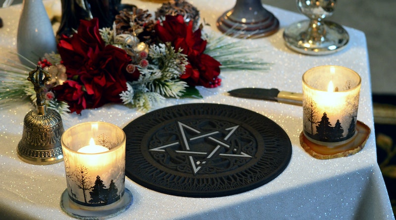 Athame on a Pagan Altar